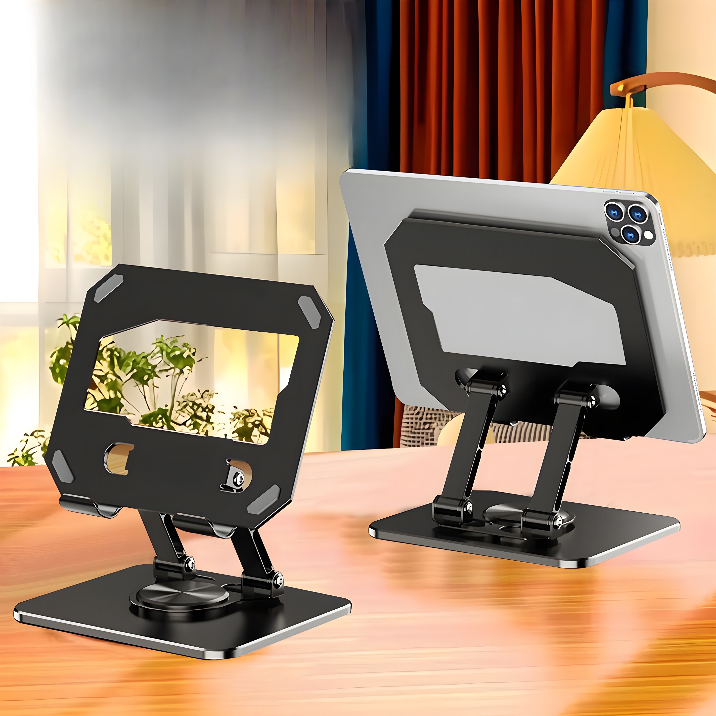 Two stands in a home setting