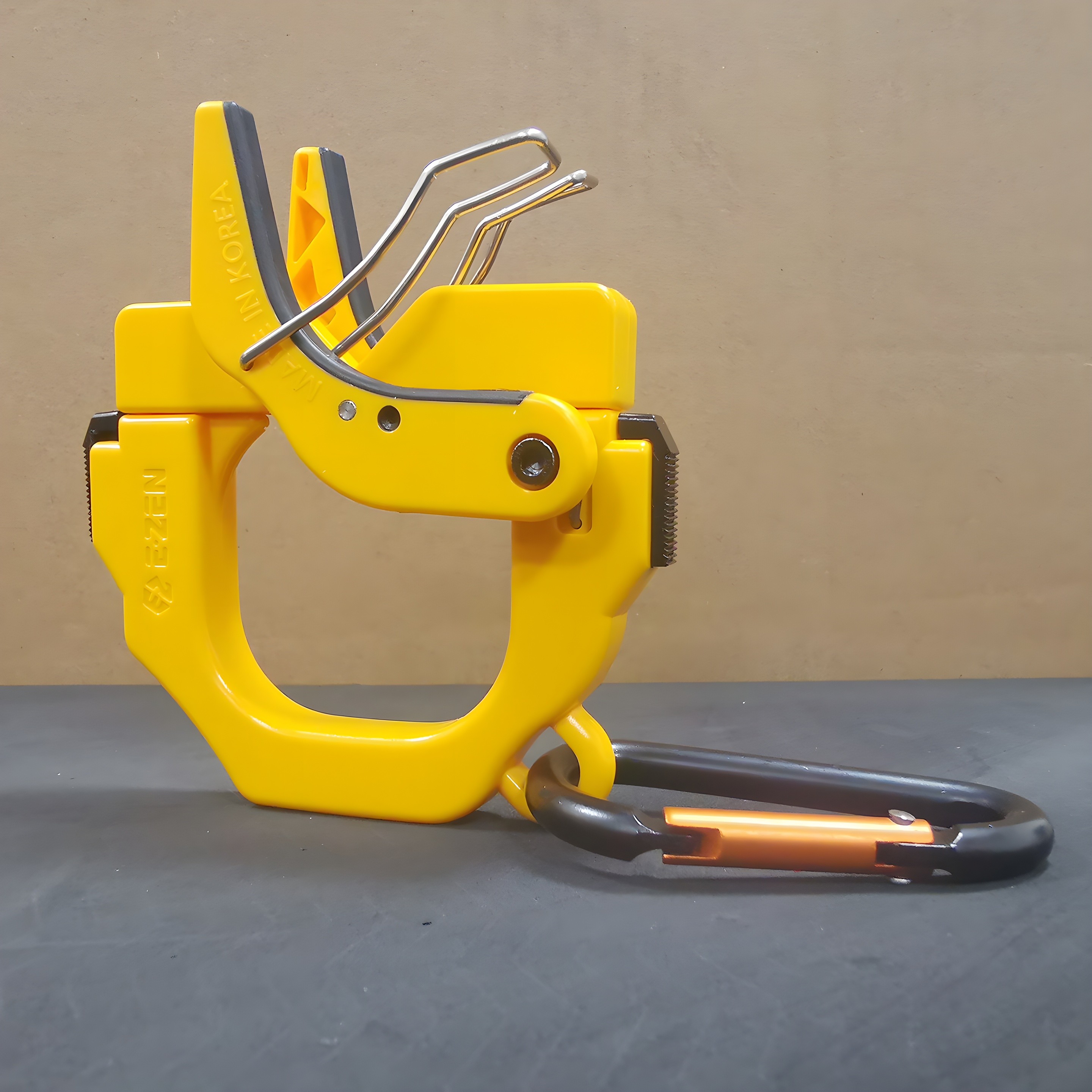 Yellow version of the One-Touch Cable Clamp
