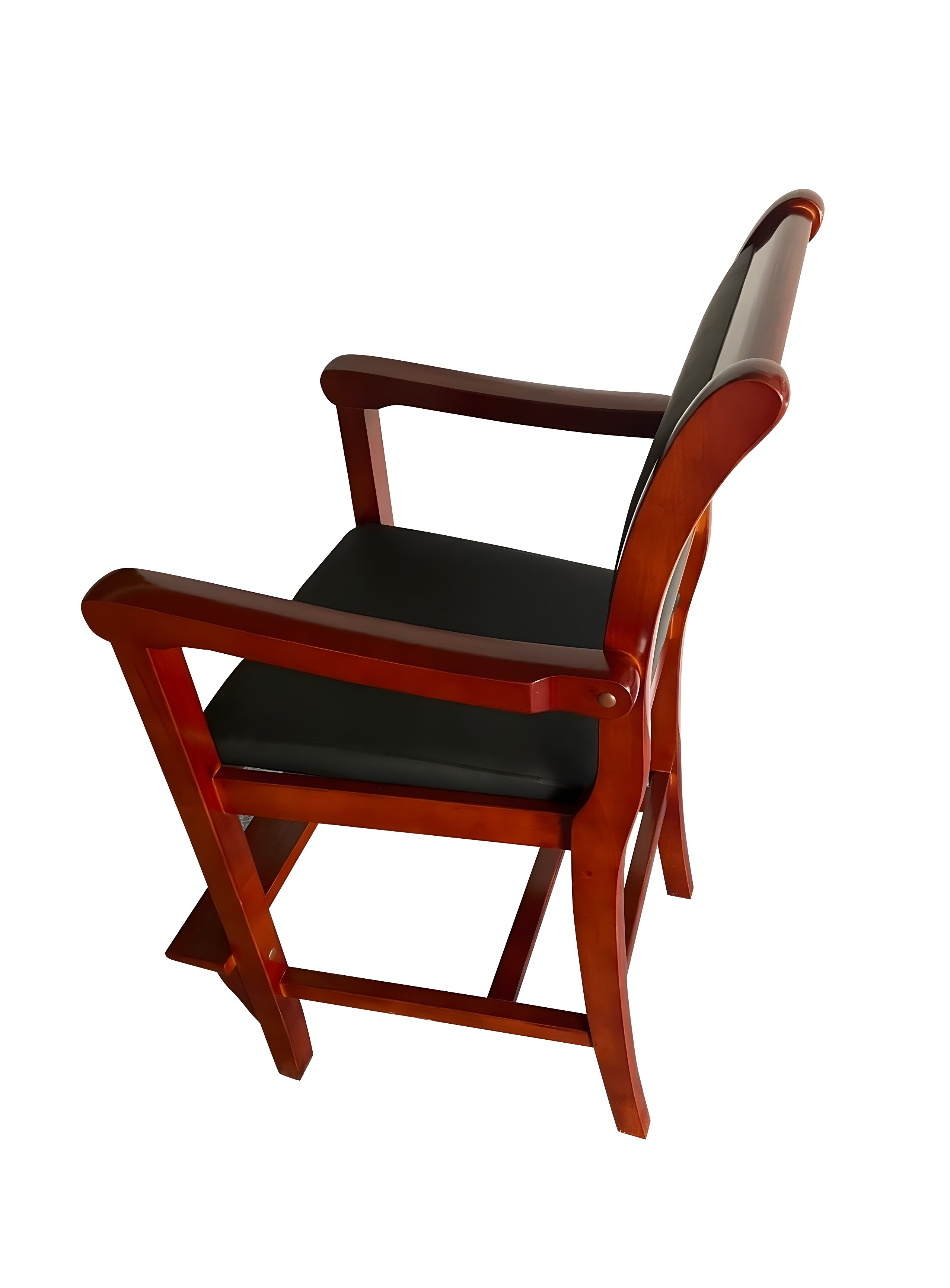 Aurora Bar Stool - Espresso Finish (Side View)